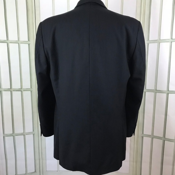 Calvin Klein 3 Button Suit Jacket Men's Size 42L Navy 5U15 - Picture 5 of 8
